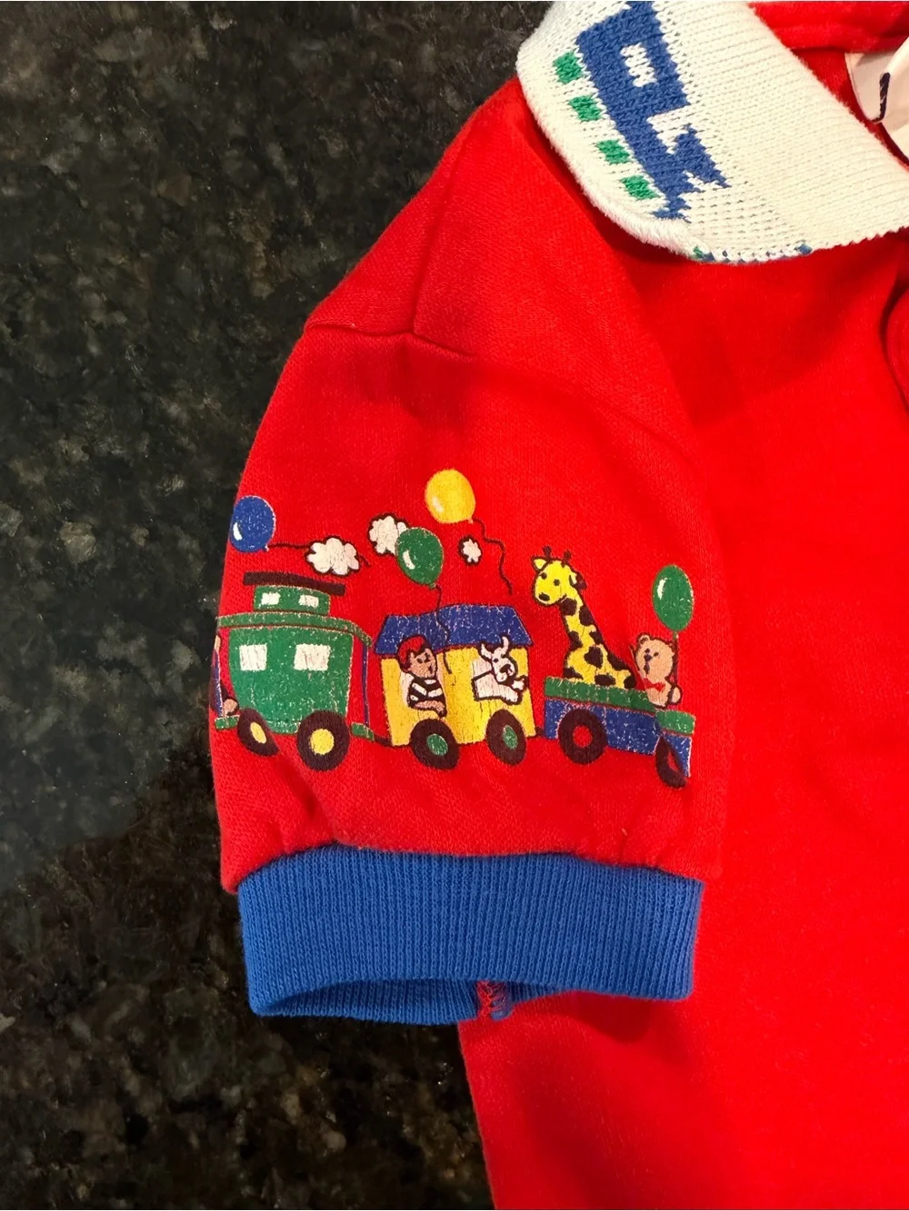Vintage 90s OshKosh B’gosh Red Polo Shirt Size 12 Months